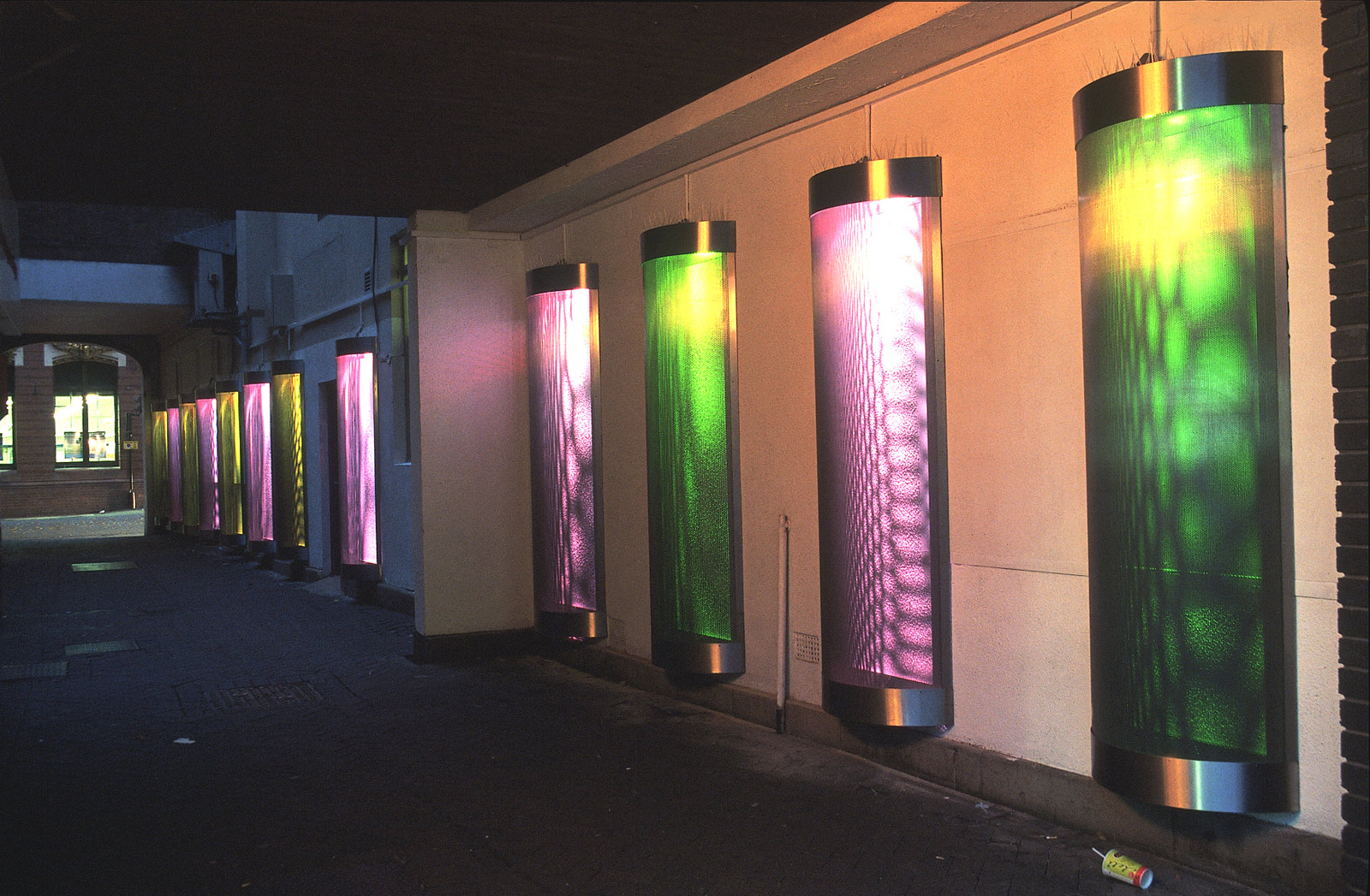 Raphael Daden | Boffins Arcade, Nuneaton, Warwickshire | Light Columns