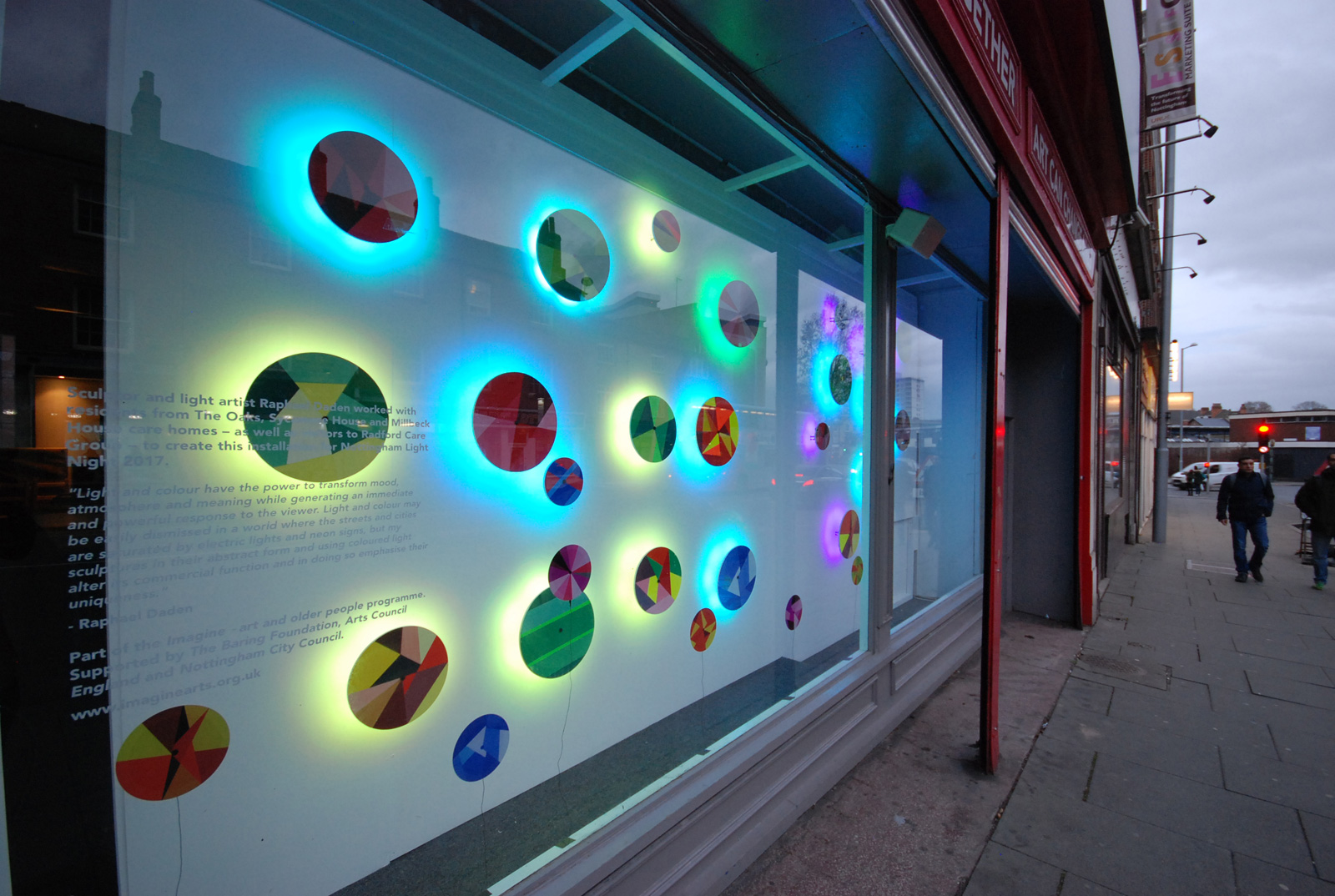 Raphael Daden | London Lght Sculpture Acrylic LED Lighting | Nottingham City