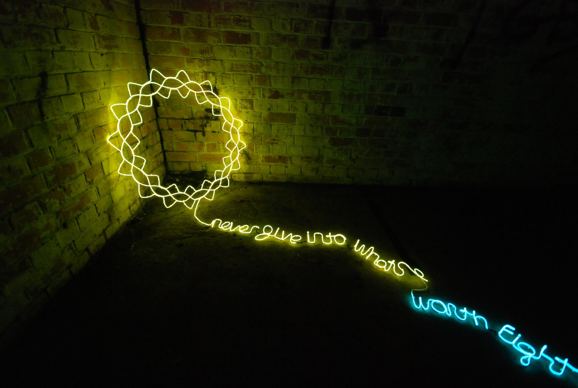 Raphael Daden | light | artist | neon | artist | resin | b-side festival 2018 | EL wire | Portland | UK