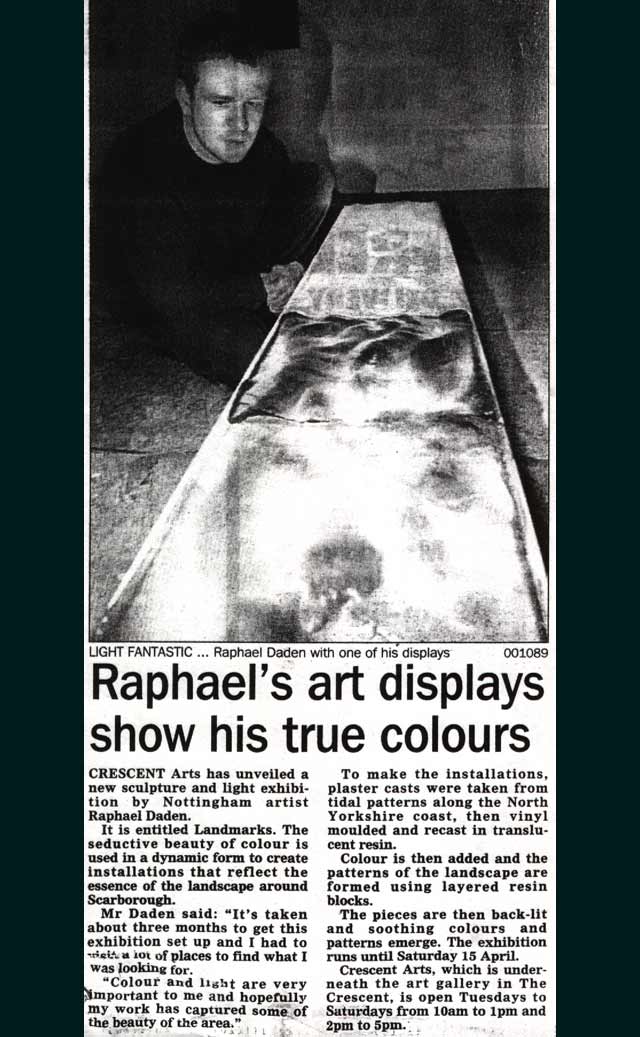 Raphael Daden | Light Artist | Review | Landmarks Press 